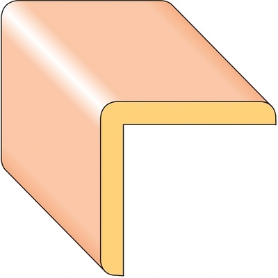 Lišta rohová R4 smrk nastavený 35×35×2000 mm, 25 ks/bal.