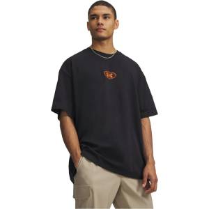 Under Armour Тениска Under Armour Men's Short Sleeve Performance T-Shirt - Black/Orange
