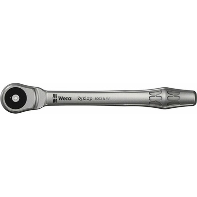WERA 1/4" račňa Zyklop metal s priechodným štvorhranom