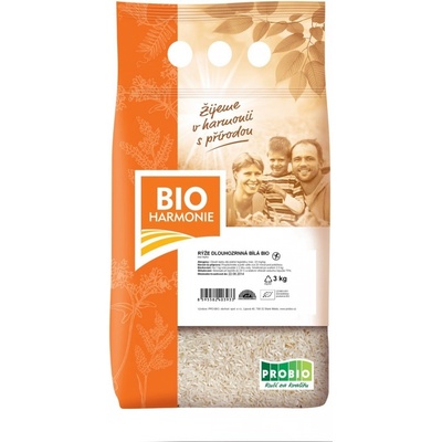 ProBio Bioharmonie rýže dlouhozrnná bílá Bio 3 kg