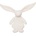 Moonie Утешителче със сензорни топчета Moonie - Зайо, Cream (M-MMC)