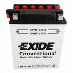 Exide Conventional 14Ah 130A right+ 12N14-3A