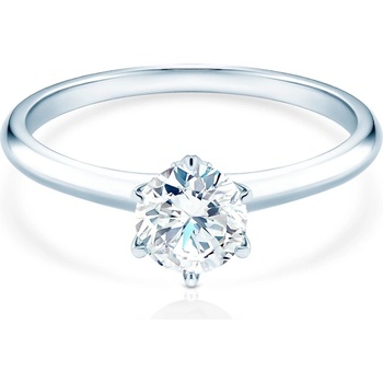 SAVICKI Годежен пръстен The Journey: бяло злато, лабораторен диамант