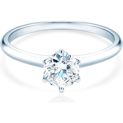 SAVICKI Годежен пръстен The Journey: бяло злато, лабораторен диамант