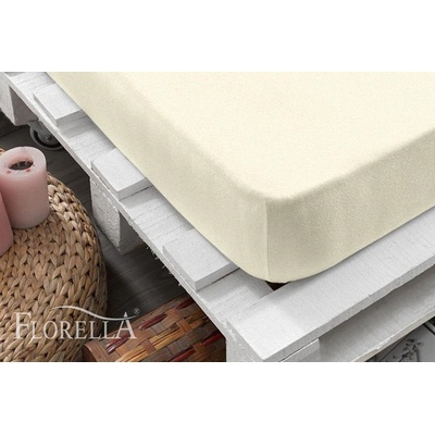 Florella prostěradlo Zwirn jersey Elastan Alabaster 90-100x200