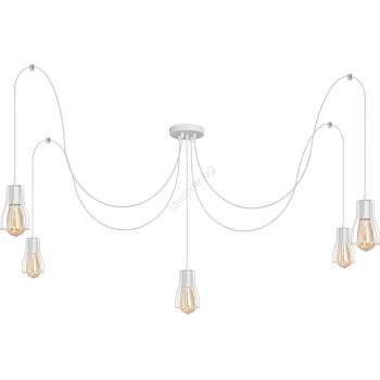 Image 1 of Helam Пендел TUBE LONG 5xE27/10W/230V бял (HE1597)