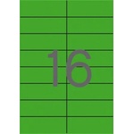 APLI Етикет, 105x37 mm, цветен, APLI, зелен, 320 етикета в опаковка 01598 (01598)