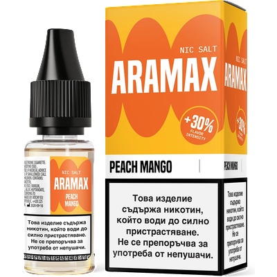 никотинови соли Aramax Salt 10ml Peach Mango 10мг