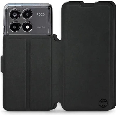Mobiwear Soft Touch flip knížkové Xiaomi Poco X6 5G - Černé 5904808891790