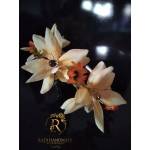 Radi handmade Диадема с цветя в жълто с малки маргаритки (102)