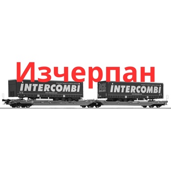 Roco Съчленен товарен вагон T3000e на EUROWAGON (6600035)