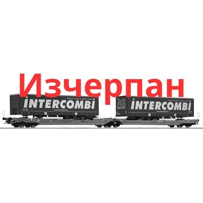 Roco Съчленен товарен вагон T3000e на EUROWAGON (6600035)