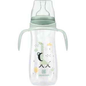 KikkaBoo Бебешко шише KikkaBoo Jungle King - РР, 400 ml, 3м+, Mint (31302020135) - baby
