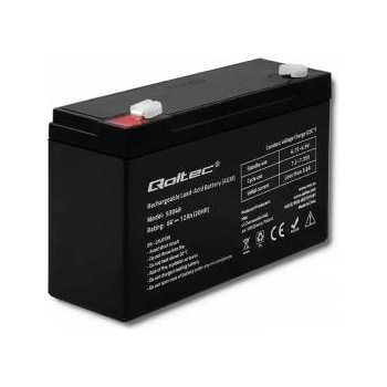 Qoltec AGM Battery 6V 12Ah