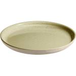 Emile henry (Франция) Керамична чиния emile henry dessert plate десертна - цвят бледозелен и екрю (eh 8915-m0)