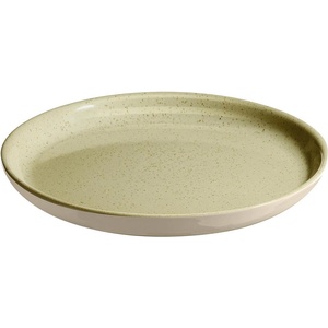 Emile henry (Франция) Керамична чиния emile henry dessert plate десертна - цвят бледозелен и екрю (eh 8915-m0)