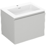 Mexen Rivel шкаф за баня 60 см с мивка Otis, 1 чекмедже, оребрена, матово (91A20-06047-1-BF62-W18M01)
