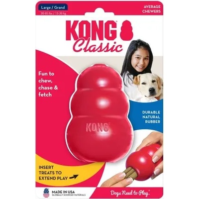 KONG classic large - играчка за куче от гума - САЩ - t1e