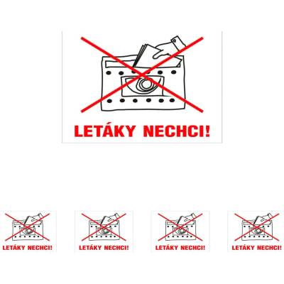 Walteco Nevhazujte reklamy do této schránky 100x70mm, samolepka Množství: 5 ks , 20123BP1