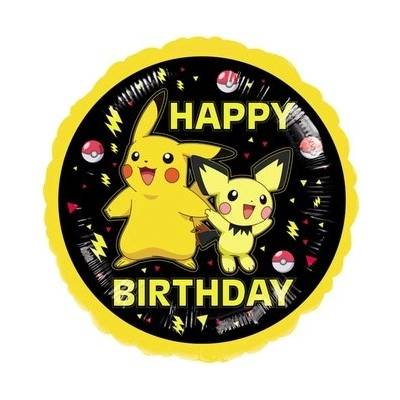Anagram Fóliový balónek kruh 43cm HB Pokemon Pikachu