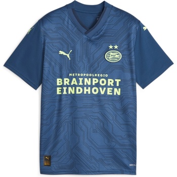 PUMA Юношеска футболна фланелка Puma PSV Eindhoven Third Shirt 2023 2024 Juniors - Blue/Yellow