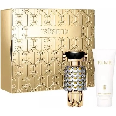 Paco Rabanne Fame Подаръчен комплект, парфюмна вода 80ml + Мляко за тяло 100ml, Жени