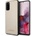GUESS Iridescent Leather Hard Case - дизайнерски кожен кейс за Samsung Galaxy S20 (златист)