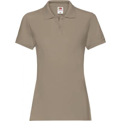 FRUIT OF THE LOOM FN01 LADIES PREMIUM POLO hnedá
