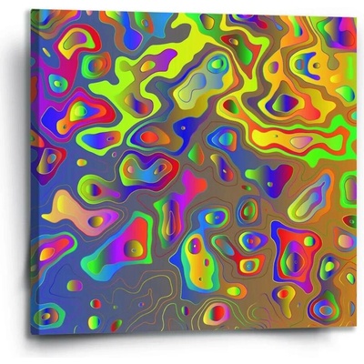 Sablio Obraz Barevné skvrny - 110x110 cm