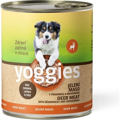 Yoggies jelení s pohankou a brusinkami 800 g