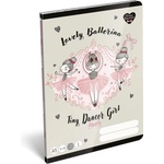 LIZZY Тетрадка с линийка LIZZYSULI A/5 32 страници 14-32 1. клас Tiny Dancer Lovely Ballerina (7500167003)