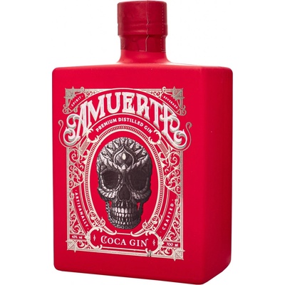 AMUERTE COCA LEAF GIN RED EDITION 43% 0,7 l (čistá fľaša)
