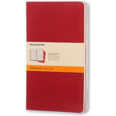 Moleskine Тетрадки с редове Moleskine Cahier L бордо 3 бр (MOCH116)