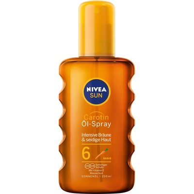 Nivea Sun Слънцезащитно спрей олио за тен Carotene, SPF6, 200 ml
