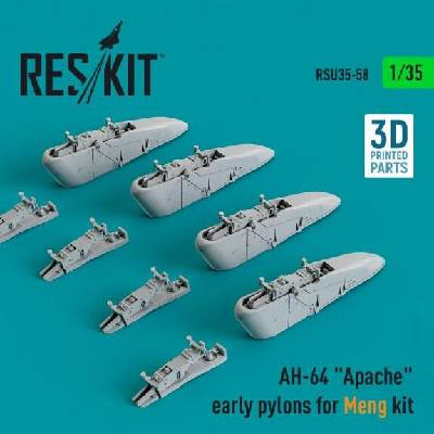 Meng Reskit AH-64Apache early pylons forkit 3D Printed 1:35