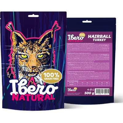 Ibero Grain-free Cat Hairball Turkey 0,5 kg