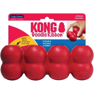 KONG Goodie Ribbon Large - играчка от гума, за кучета - САЩ - TGS1E