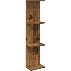 vidaXL Стенен рафт Старо дърво 22 x 15 x 100 см Инженерна дървесина (8012448)