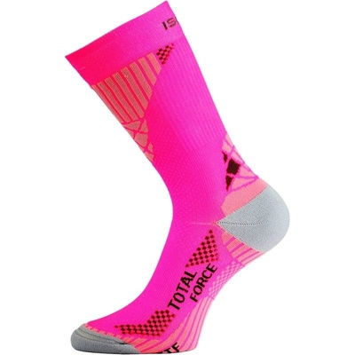 Lasting ITF 408 Středně dlouhá inlinová ponožka růžové