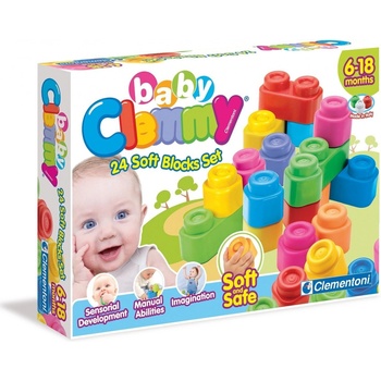 Clementoni 14707 Clemmy baby Mäkké kocky 24 ks