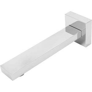 FDesign Чучур за вана FDesign Inula, правоъгълен дизайн, гланциран хром, 20 см (FD8-004-11)