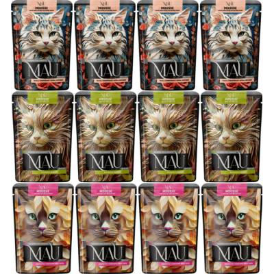 MAU Mousse Sterilised MIX příchutí 12 x 85 g