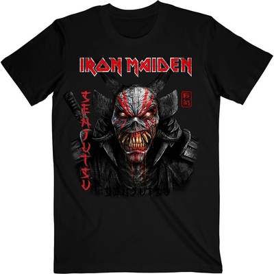 Iron Maiden tričko Senjutsu black Cover Vertical Logo čierne