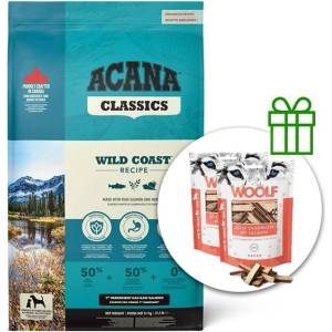 ACANA Classics Wild Coast Recipe 9, 7 kg + 2x Лакомства безплатно
