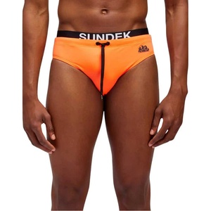Sundek Бански гащета Sundek Logo swimming brief - Orange (Fluo Orange 01)