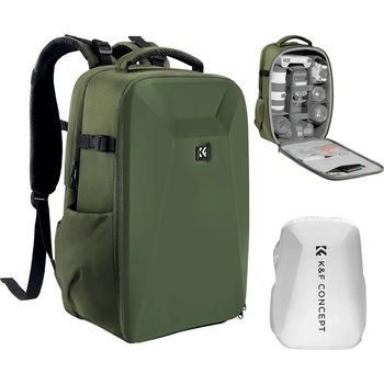 K&F Concept Раница за фотоапарат K&F Concept Hardshell 22L ( Green )