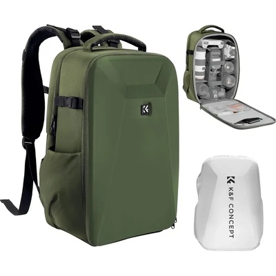 K&F Concept Раница за фотоапарат K&F Concept Hardshell 22L ( Green )