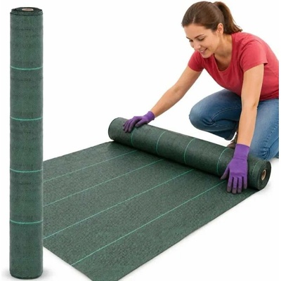 vidaXL Mulčovací textilie 2 x 150 m PP 313069 zelená