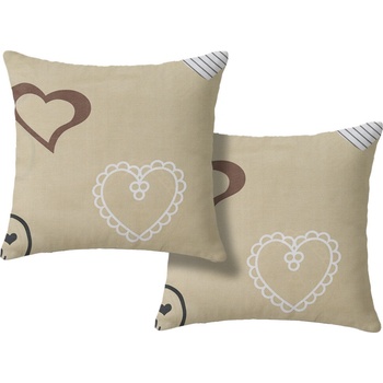 Textilomanie DEAMON 2ks béžová 45 x 45 cm