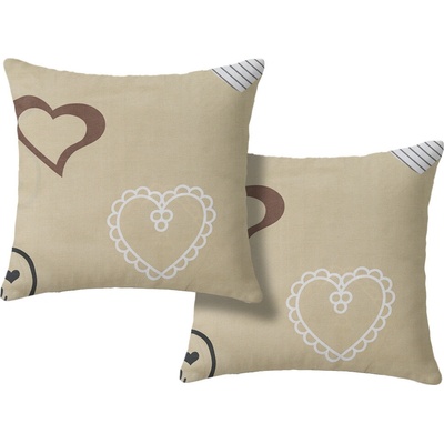 Textilomanie DEAMON 2ks béžová 45 x 45 cm